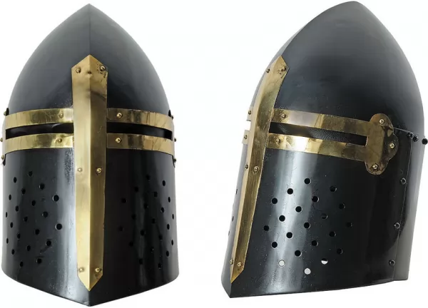 India Made Black Crusader Helmet knives PA910974BK