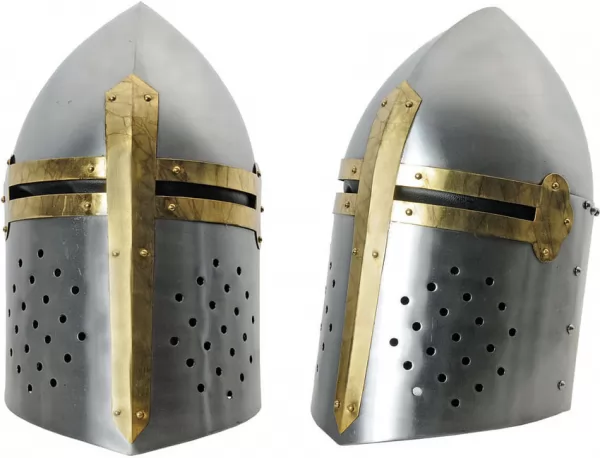 India Made Silver Crusader Helmet knives PA910974SL