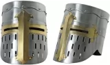 India Made Flat Top Crusader Helmet - PA910977