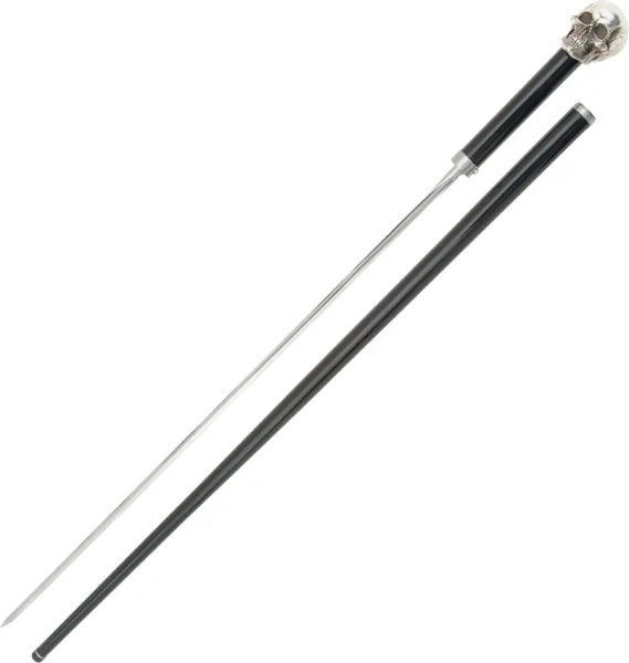Paul Chen Skull Sword Cane Unsharpened 36 1-2 Inch PC2131