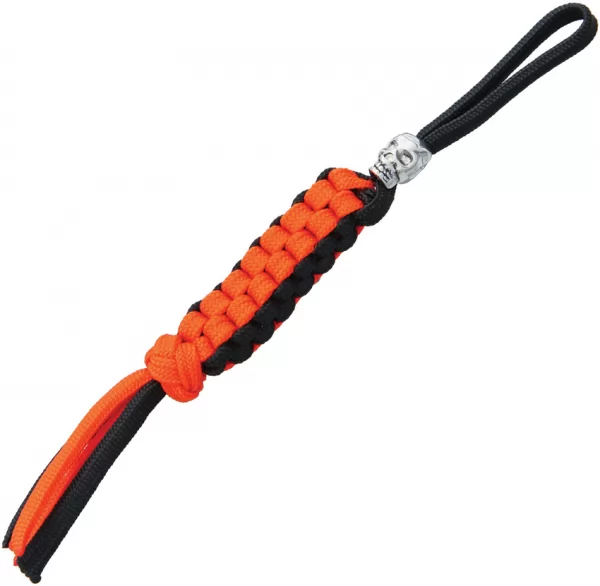 Parachute Cord Lanyard Black-Orange PDBORC