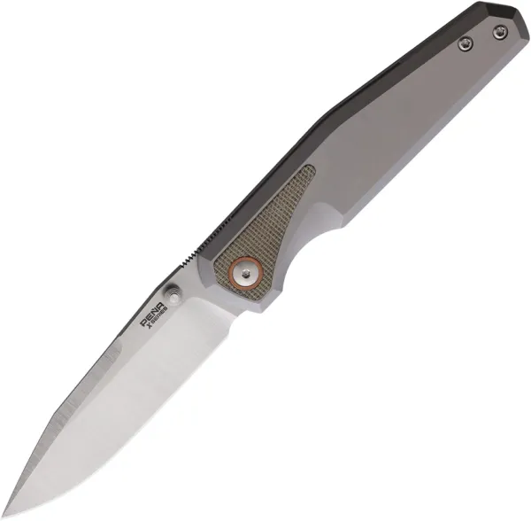 Pena Knives Alacran Framelock Grn Micarta PE57