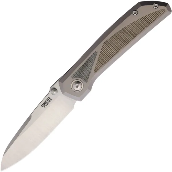 Pena Knives Mula Framelock SF Grn-Blk Mic PE68