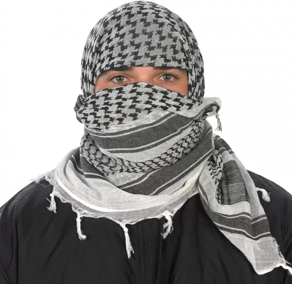 Camcon Shemagh White Black outdoor gear PF61010