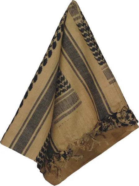 Camcon Shemagh Sand-Black outdoor gear 61035