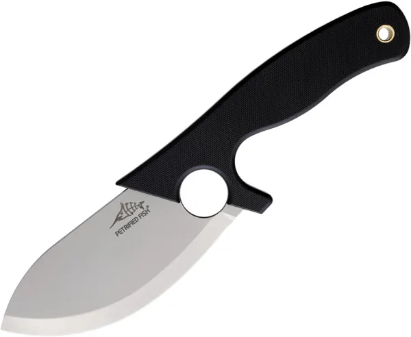 Petrified Fish EEL Fixed Blade Black PFKH01DW