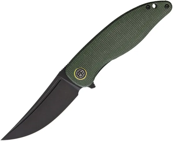Petrified Fish Simum Linerlock Green PFKP06GRMDW