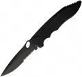 Piranha Knives Auto Predator Button Lock Blk - PKCP10BKTS