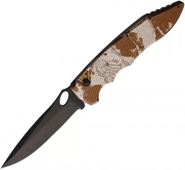 Piranha Knives Auto Predator Button Lock PKCP10CT