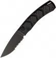 Piranha Knives Auto X Button Lock Black - PKCP14BKTS