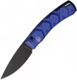 Piranha Knives Auto X Button Lock Blue - PKCP14BT