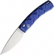 Piranha Knives Auto X Button Lock Blue - PKCP14B