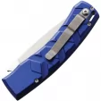 Piranha Knives Auto X Button Lock Blue PKCP14B
