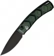 Piranha Knives Auto X Button Lock Green - PKCP14GT