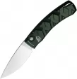 Piranha Knives Auto X Button Lock Green - PKCP14G