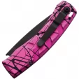 Piranha Knives Auto X Button Lock Pink PKCP14PKT
