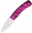 Piranha Knives Auto X Button Lock Pink - PKCP14PK