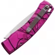Piranha Knives Auto X Button Lock Pink PKCP14PK
