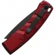 Piranha Knives Auto X Button Lock Red PKCP14RT