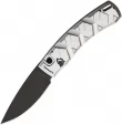 Piranha Knives Auto X Button Lock Silver - PKCP14ST