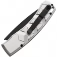 Piranha Knives Auto X Button Lock Silver PKCP14ST