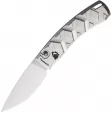 Piranha Knives Auto X Button Lock Silver - PKCP14S
