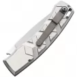 Piranha Knives Auto X Button Lock Silver PKCP14S