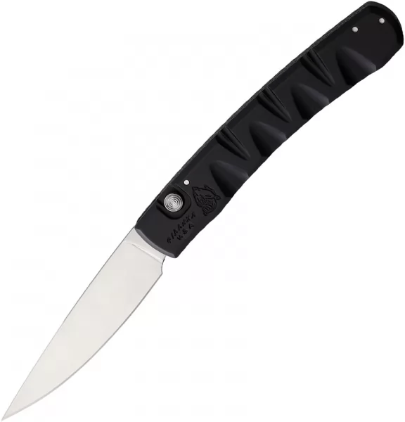 Piranha Knives Auto Virus Button Lock Blk PKCP15BK