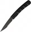 Piranha Knives Auto Virus Button Lock Blk - PKCP15BKTS