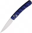 Piranha Knives Auto Virus Button Lock Blue - PKCP15B