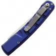 Piranha Knives Auto Virus Button Lock Blue PKCP15B