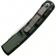 Piranha Knives Auto Virus Button Lock Grn PKCP15G