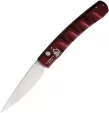 Piranha Knives Auto Pocket Button Lock Red - PKCP15R