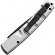 Piranha Knives Auto Virus Button Lock Slvr PKCP15ST