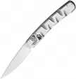 Piranha Knives Auto Virus Button Lock Slvr - PKCP15S