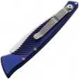 Piranha Knives Auto DNA Button Lock Blue PKCP16B