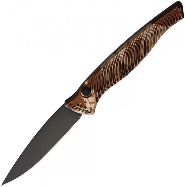 Piranha Knives Auto DNA Button Lock Camo PKCP16CT