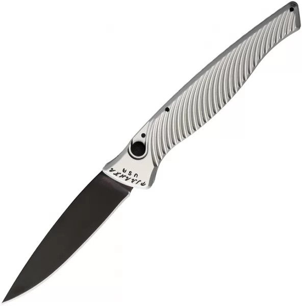 Piranha Knives Auto DNA Button Lock Silver PKCP16ST