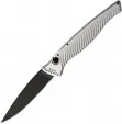 Piranha Knives Auto DNA Button Lock Silver - PKCP16ST