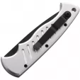 Piranha Knives Auto Pocket Button Lock Silver PKCP1ST