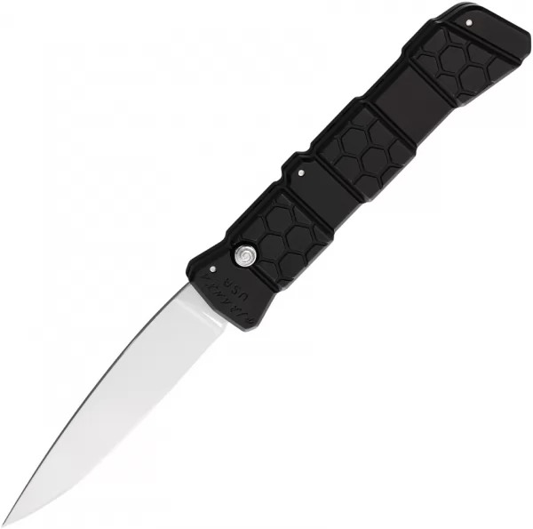 Piranha Knives Auto 21 Button Lock Black PKCP21BK
