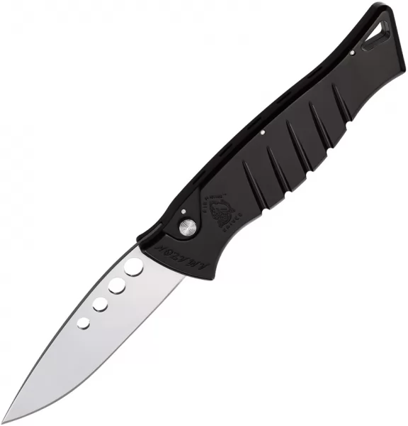 Piranha Knives Auto Amazon Button Lock Blk PKCP3BK