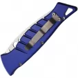 Piranha Knives Auto Amazon Button Lock Blu PKCP3B
