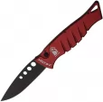 Piranha Knives Auto Amazon Button Lock Red - PKCP3RT