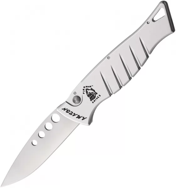 Piranha Knives Auto Amazon Button Lock Slv PKCP3S