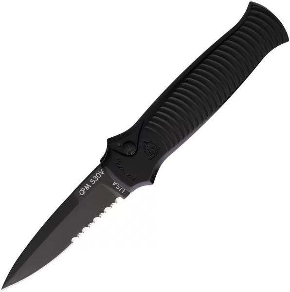 Piranha Knives Auto Bodyguard Button Lock PKCP6BKTS