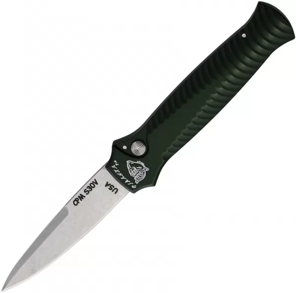 Piranha Knives Auto Miniguard Button Lock PKCP7G
