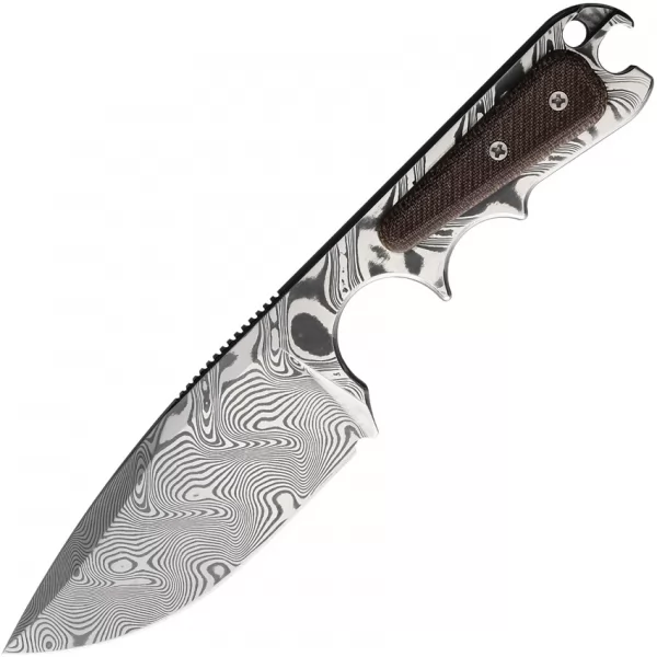 PMP Knives Pitbull Neck Knife Damascus PMP026