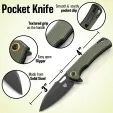 Patriot Tactical Shadowhawk Linerlock Green PTCSHGN