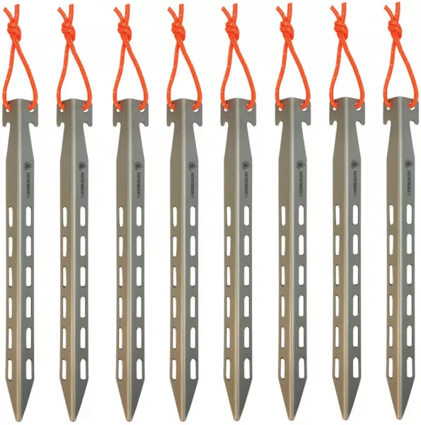 Pathfinder Titanium Tent Stake Set 8pc PTH208